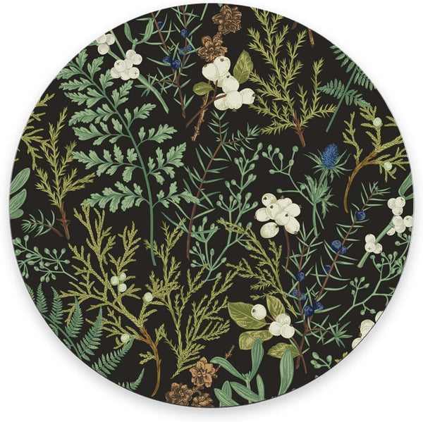Nphuriy Mouse Pad, Magical Forest Mouse Pad, Washable Round Cloth Mousepad for Gaming