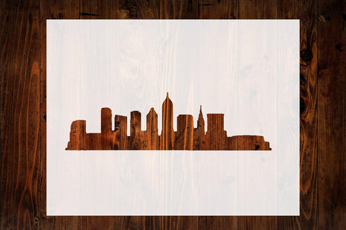 City of Cleveland Skyline Custom Stencil, Reusable & Sturdy 11" x 8.5" for Art, Crafts & DIY Projects