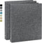 Vienrose 2 Pack 1 Inch Round Ring Binder with Linen Cover, Durable Binder Holds 8.5" x 11" Paper for School & Office