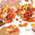 Afniimyapt 5 Set 3D 3D Autumn Harvest Bouquet Pop Up Cards Paper Flower Bouquet Pumpkin Popup Greeting Card with Blank