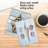The Best Card Company - 10 Blank Note Cards with Envelopes (4 x 5.12 Inch) - Bulk All Occasion Cards Boxed - Driftwood
