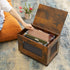 Rolling File Cabinet Cart, Hanging File Organizer Box with Lid for Home Office, Mobile Document Storage