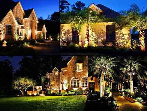 120V 20W 3000K 120V 20W TOVEENEN LED Outdoor Spotlight Flag Light White Waterproof Landscape Spotlights Plug