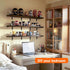24 Pack 6 Inch, ELSKER&HOME Shelf Brackets Floating Shelf Bracket for Wood, Black Metal L Bracket for Shelves Support