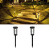 Generic 3000K Solar Pathway Lights, 2 Pack LED Solar Lights Outdoor Waterproof, Garden