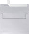 LUXPaper Silver Metallic A7 Invitation Envelopes | Peel & Press | 5 1/4" x 7 1/4" | 80lb Text | 50 Qty