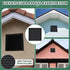 2pcs Attic Vents, Gable Vents Aluminum Wall Vent with Screen Mesh, Square Vent Louver for Exterior Door House Attic