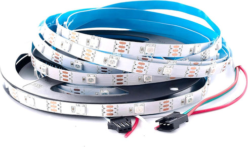 WS2812B LED Strip, Individual Addressable Light Full Color SMD 5050 RGB Pixel Strip, 16.4FT Non-Waterproof