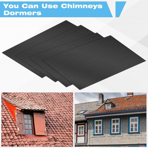 20 5 7 Inch Therwen Pcs x Flashing Aluminum Sheet Roof Flashing Metal Roof for Shed Weatherproofing Areas Around