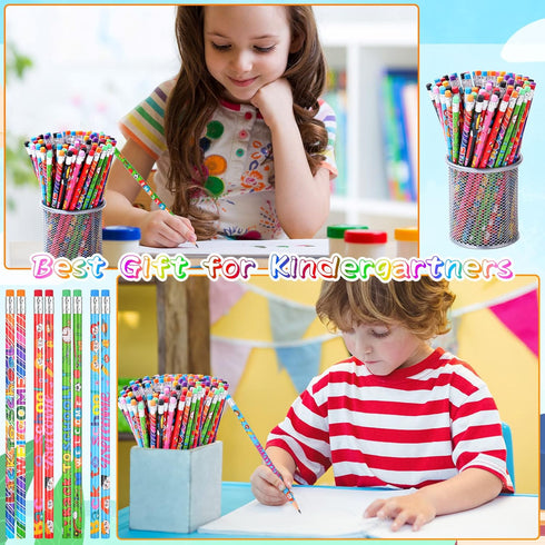 Teling 120 Pcs School Pencils, Welcome Back to School Supplies for Kids Students Teacher Classroom