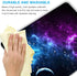 Galaxy Mouse Pad - Personalized Blue and Purple Nebula Design with Anti-Slip Rubber Base, 9.5 x 7.9 inch