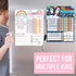 Magnetic Chore Chart for Kids, Good Behavior Chart at Home, Dry Erase Daily Weekly Responsibility List