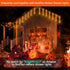 100FT 300LED 8 Kwaiffeo Halloween Lights, Orange String Light Outdoor Indoor, Modes Connectable Orange Lights