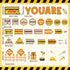 Sets Set Construction Bulletin Board Decoration Construction Affirmation Station Bulletin Board Inspirational