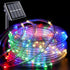 YEGUO Solar Rope Lights Outdoor Waterproof, 66ft 200 LED Multicolor String Lights,