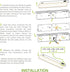 12 Inch 5W 2700K-5000K 442LM, CRI90+, Counter Dimmable ASD LED Under Cabinet Lighting Hardwired, Selectable, Direct