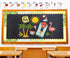 Whaline 69 Feet Summer Lemon Bulletin Board Borders with Self-Adhesive Trim in 5 Designs for Classroom Decorations