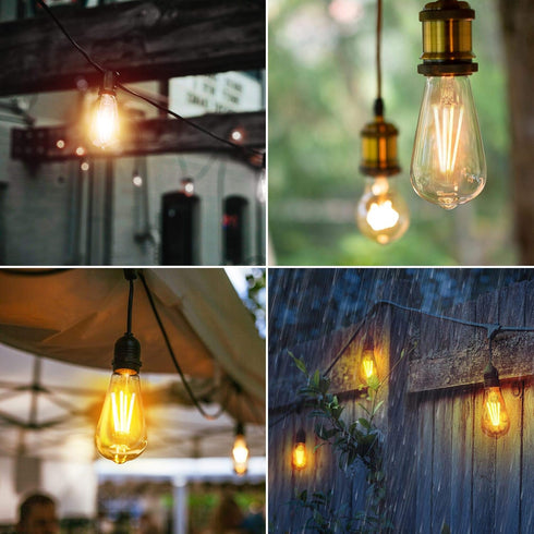 Sunco Lighting 2 Pack, Dusk to Dawn Light Bulbs, LED Edison 2700K Soft White, 7W Equivalent 60W, E26 Base
