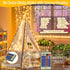 300LED in99ft 12Modes Fairy Lights Twinkle String Light Plug Bendable Silver Copper Wire Firefly Lights, with Timer