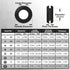 InstallGear 180pc Assorted Rubber Grommet Kit - 8 Sizes for Wiring Automotive, Rubber Wire Grommets