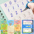 Large Handwriting Magic Grooved Practice Copybook Set: 5-Pack with Wooden Alphabet Tracing