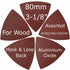 Triangular Oscillating Multi Tool Sanding Pads, 3-1/8 Inch, Assorted Grit 60/80/100/120/240, Pack of 55 Pcs