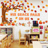 Konsait 89PCS His Grace Falls on Us Christian Bulletin Board Sets, Big Tree Pumpkins Religious Fall Decorations for