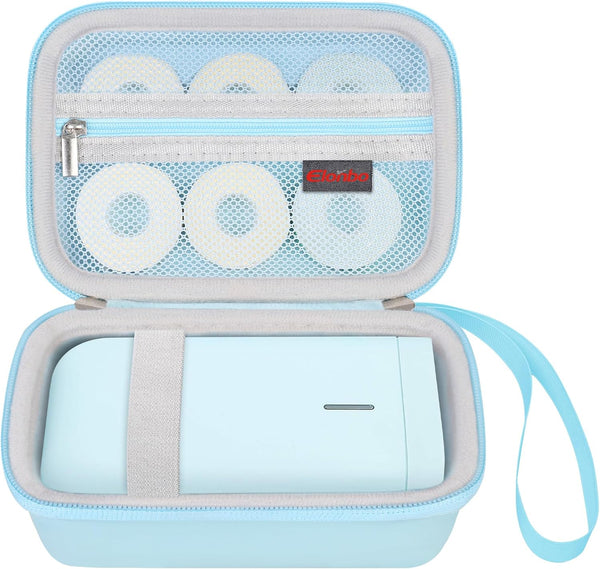 Carrying Case for NIIMBOT D11/LMASBLTER D11 Label Maker, Portable Mini Bluetooth Printer Travel Bag, Blue