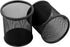 EasyPAG 2-Pack Metal Mesh Pen Holder - 3.8" Desk Organizer for Office/Home/School, Black with Non-Slip Base