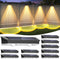 Solar Fence Lights Outdoor, 10 Pack Warm/Neutual/Cool White Fence Lights Solar Powered