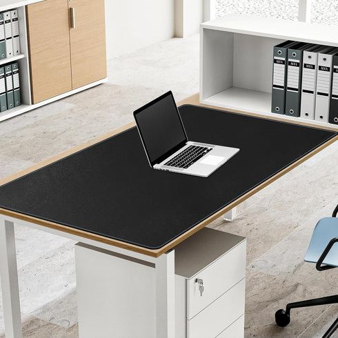 CENNBIE Leather Desk Mat Large, 43.6" x 23.6" Non-Slip Mouse Pad, Waterproof PU Leather for Office and Home (Black)