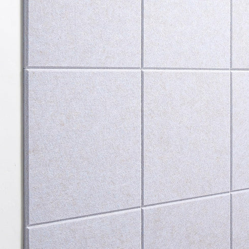 Large Felt Wall Tiles Bulletin Board, 6 Pack 11.81”x11.81”x0.47” with Safe Removable Adhesive Tabs for Home Office