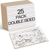 Dry Erase Boards for Kids 25 Pack, Double Sided Small Whiteboard with Lines for Students, 9"x12" Mini Boards