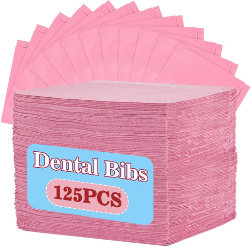 MAQIHAN 125 Dental Bibs Disposable - Disposable Dental Bibs Dentist Tattoo Bibs