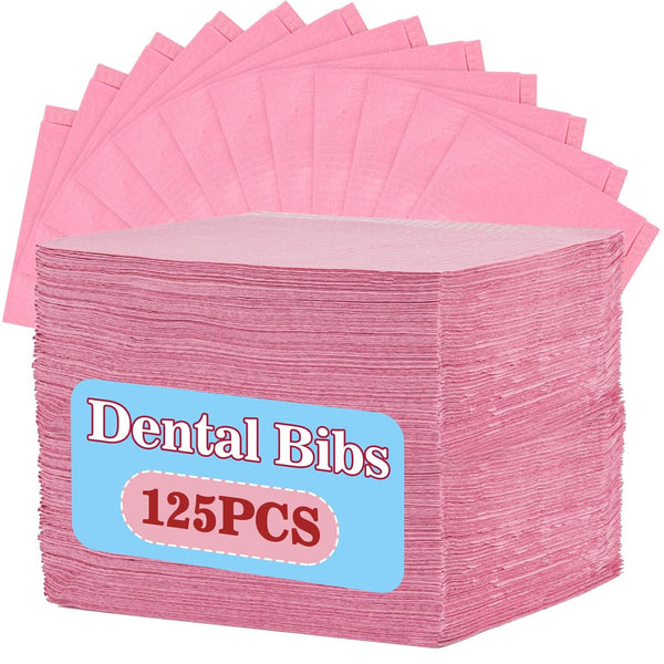 MAQIHAN 125 Dental Bibs Disposable - Disposable Dental Bibs Dentist Tattoo Bibs