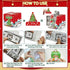 Bailiyake 4 Pack Set Christmas Money Box for Cash Gift Pull,Christmas Tree & Snowman & Santa & Elk Money Gift Boxes