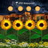 Indoor-4 Pack 8 Solar Sunfower Lights Outdoor& Sunflower Lights with Remote, Modes Home Garden Decor,Sunflowers Gifts
