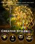 2 Pack 150Leds Solar Garden Lights Outdoor Yard Decorations, Pathway Lights Stake, Fairy Firework Light for Garden