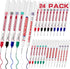 LYXMYGS 24 PCS Long Head Deep Hole Marker Pens,20mm Long Nib Marker, Longs