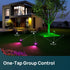 SL5C, IP67 Pathway(2 Pack) Linkind Smart Solar Spot Lights Outdoor Solar Lights Outdoor Spotlight Cool/Warm White/Color