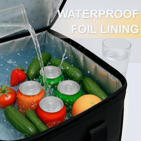 Commercial, Bodaon Insulated Food Delivery Bag with Included Baseboard, Heavy-Duty Thermal XXXL Cold/Hot Lunch Warmer