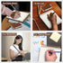 Yoment Top Spiral Notebook, Leather Large Steno Pads, 240 Pages, 7x10, 100 GSM Thick Paper, Left Handed Notebooks