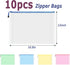 AUSTARK 10 Pcs Zipper File Bags, Waterproof Plastic Mesh Pouch for Office School Storage (A3 Size)