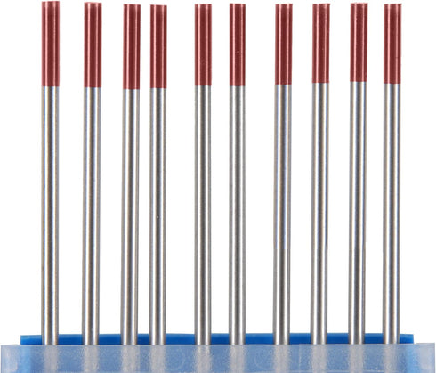 2% Thoriated TIG Welding Tungsten Electrodes 3/32 x7 10-Pack