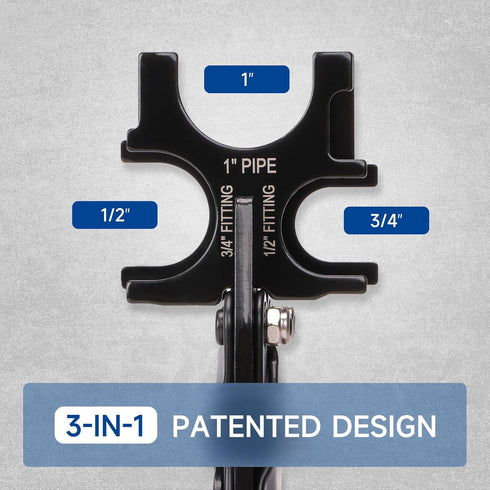 iCrimp Push to Connect Fitting Removal Tool, Effortlessly Remove 1/2 inch, 3/4 inch, 1 inch Pipe Connectors