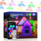 Permanent Outdoor Lights 150ft RGB+IC Outdoor String Lights App Control IP67 Waterproof,100