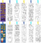 Haooryx Nativity Color Your Own Bookmarks - 75Pcs Kids DIY Coloring Blank