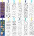 Haooryx Nativity Color Your Own Bookmarks - 75Pcs Kids DIY Coloring Blank