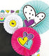 Carson Dellosa Kind Vibes 36-Piece Heart Bulletin Board Cutouts, Bright Neon and Black & White Heart Cutouts for