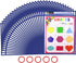 Gamenote Dry Erase Pockets 30 Pack with Rings, Oversized Reusable Plastic Sleeves for Classroom Organization
